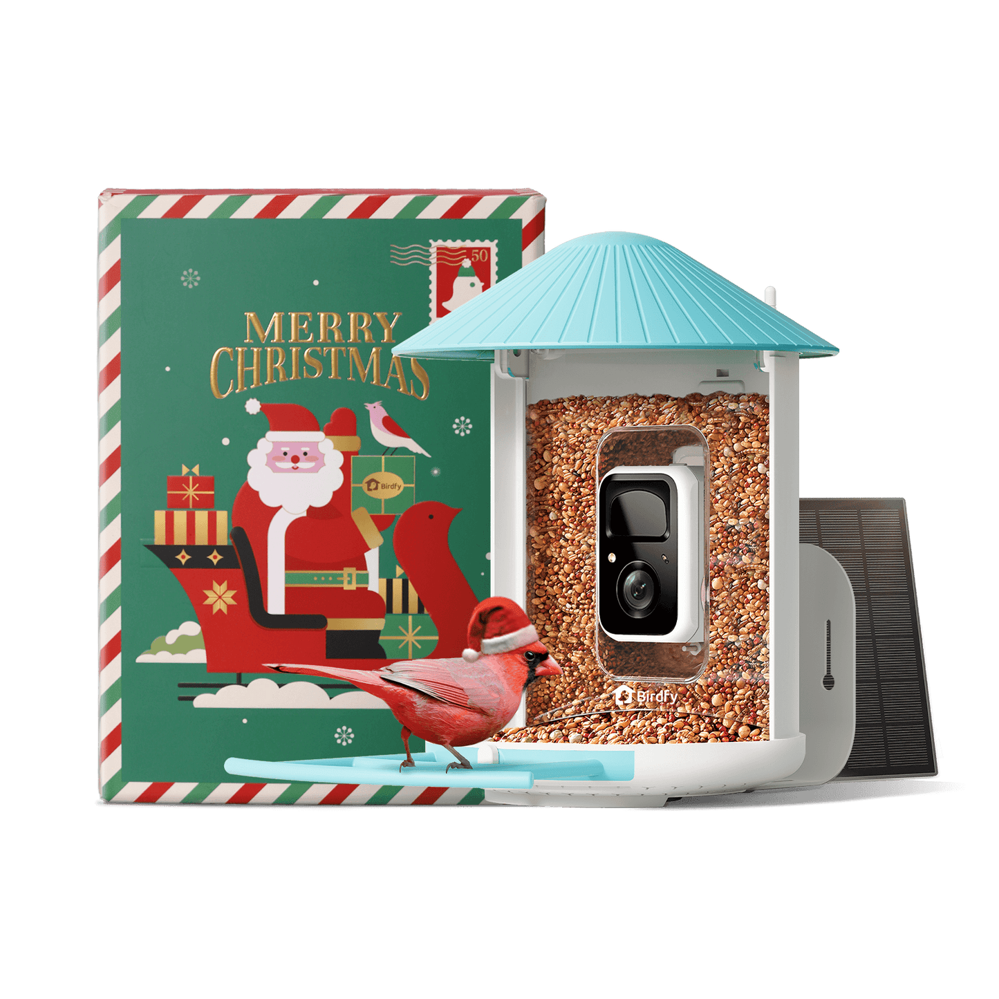 Solar Smart Bird Feeder with AI HD Camera