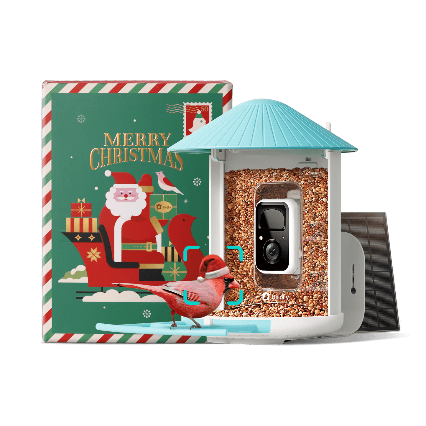 Solar Smart Bird Feeder with AI HD Camera