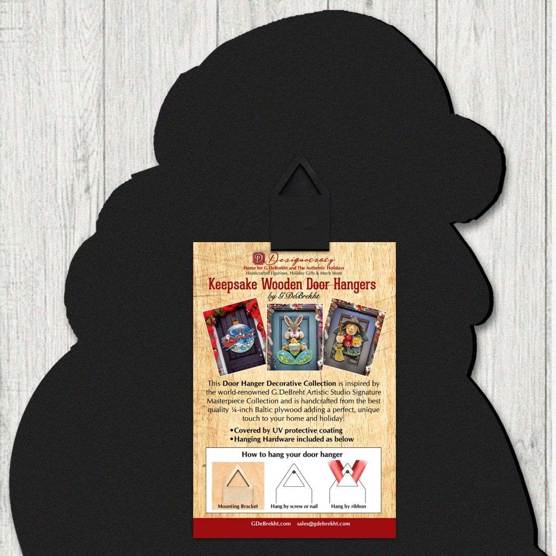 Northern Light Santa Door Decor | Unique Christmas Wreath