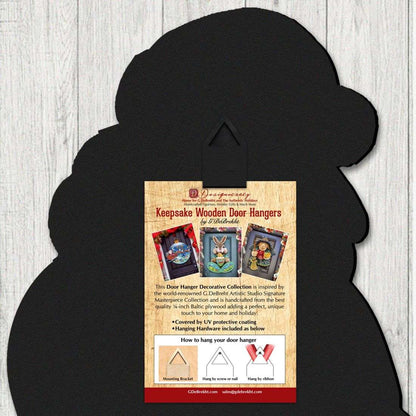 Northern Light Santa Door Decor | Unique Christmas Wreath