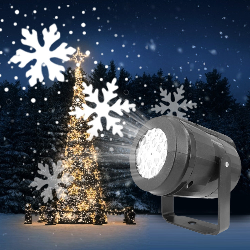 Dynamic Rotating Snowflake Projector for Outdoor Xmas Decor