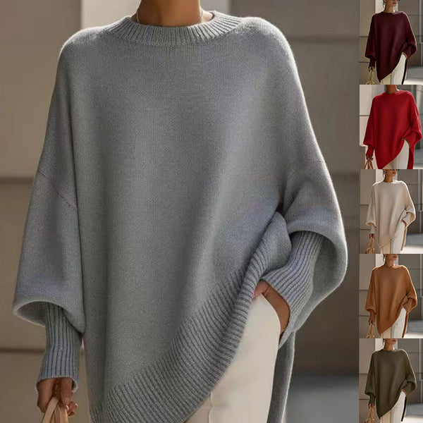 Womens Thick Knitted Pullover Sweater Loose