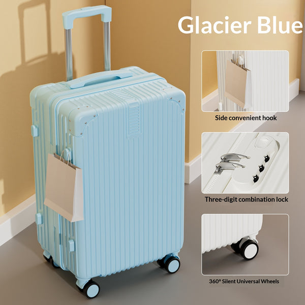 Women S Lightweight Silent Swivel Wheels Password Lock Travel Bag