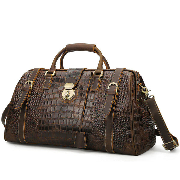 Trendy Cow European And American Men S Leather Pattern Travel Bag
