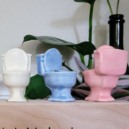 Toilet Watering Spike – Funny Ceramic Self-Watering Plant Stake