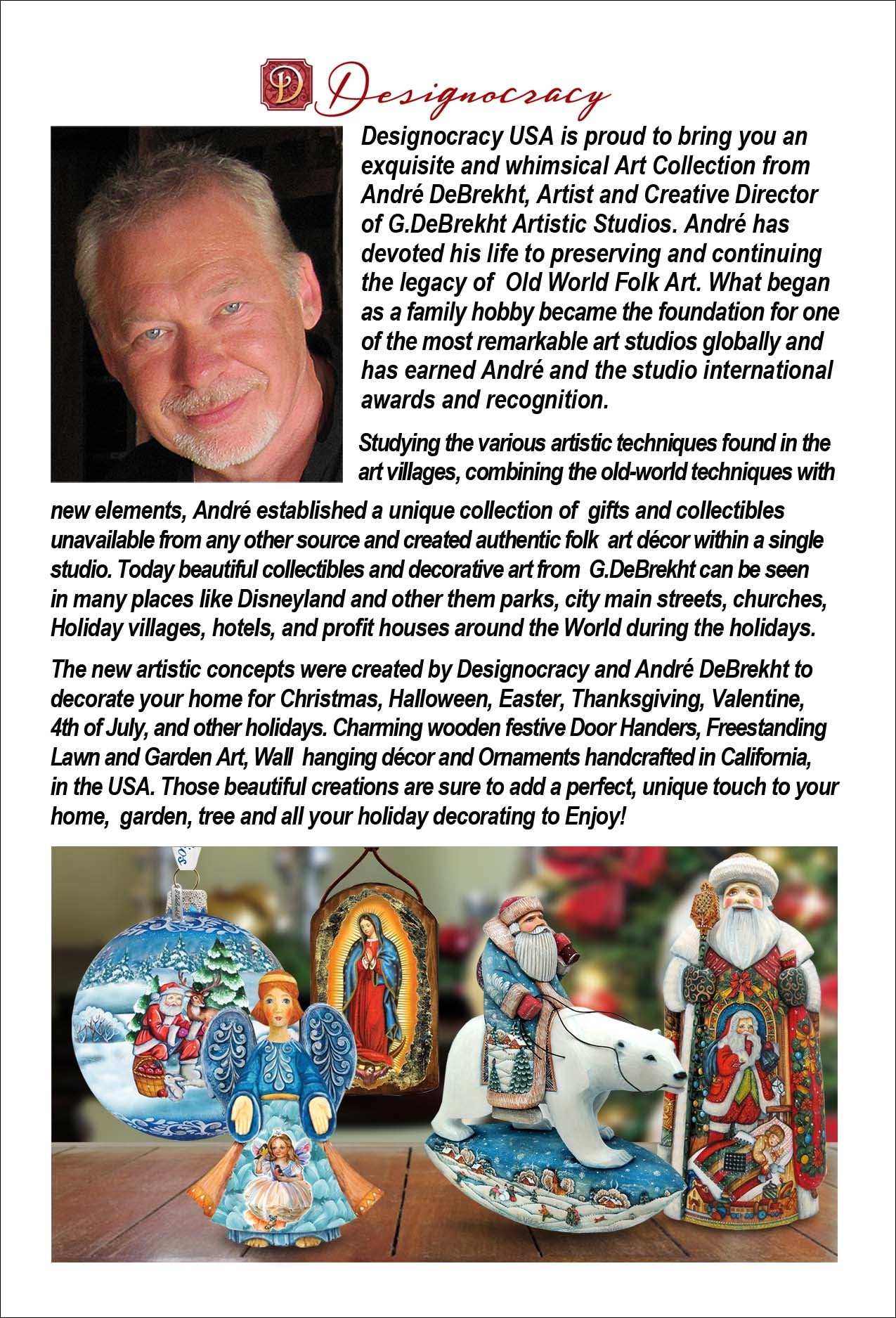 Northern Light Santa Door Decor | Unique Christmas Wreath