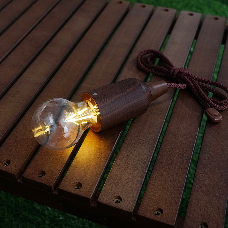 Retro LED Cable Lights: Portable Camping Tent Chandelier
