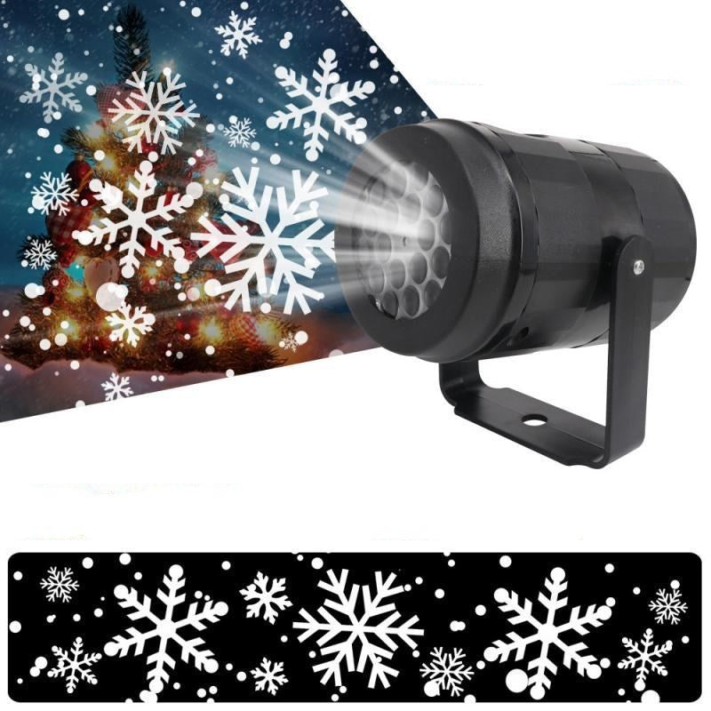 Dynamic Rotating Snowflake Projector for Outdoor Xmas Decor