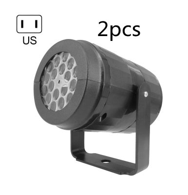 Dynamic Rotating Snowflake Projector for Outdoor Xmas Decor