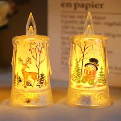 Flameless Christmas Character Candle