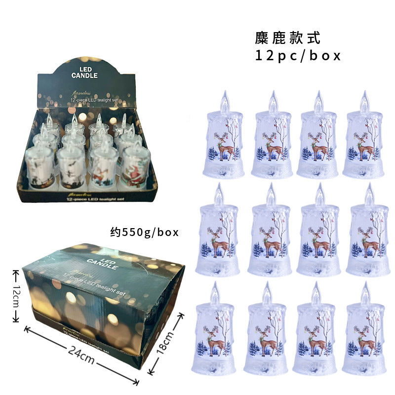 Flameless Christmas Character Candle