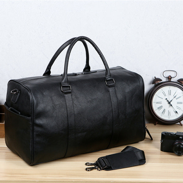 European And American Men S Leather Retro Handbag Large Capacity