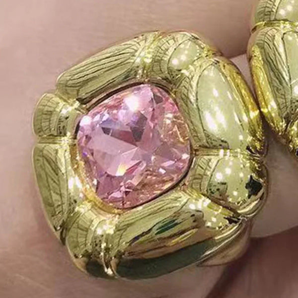 Rings Party Gold Plated Multicolor Jewelry Ring Gifts Women Ring