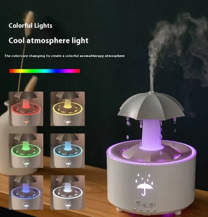Rotating Aroma Humidifier | LED Mist Diffuser