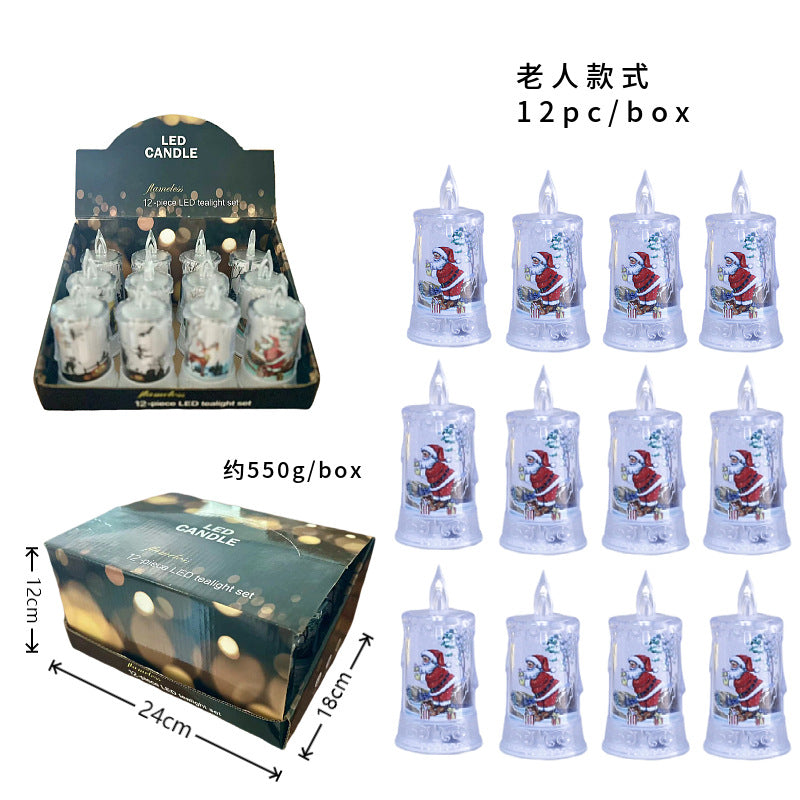 Flameless Christmas Character Candle