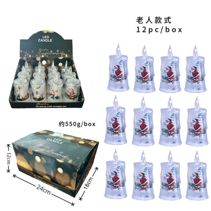 Flameless Christmas Character Candle