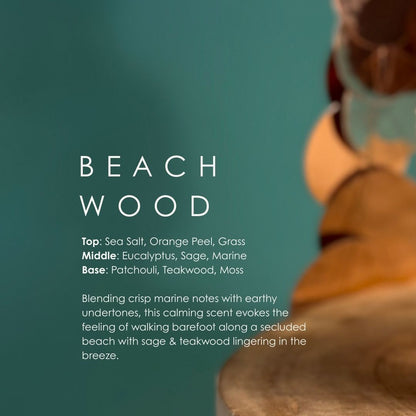 Beachwood Soy Candle – Earthy Coastal Breeze