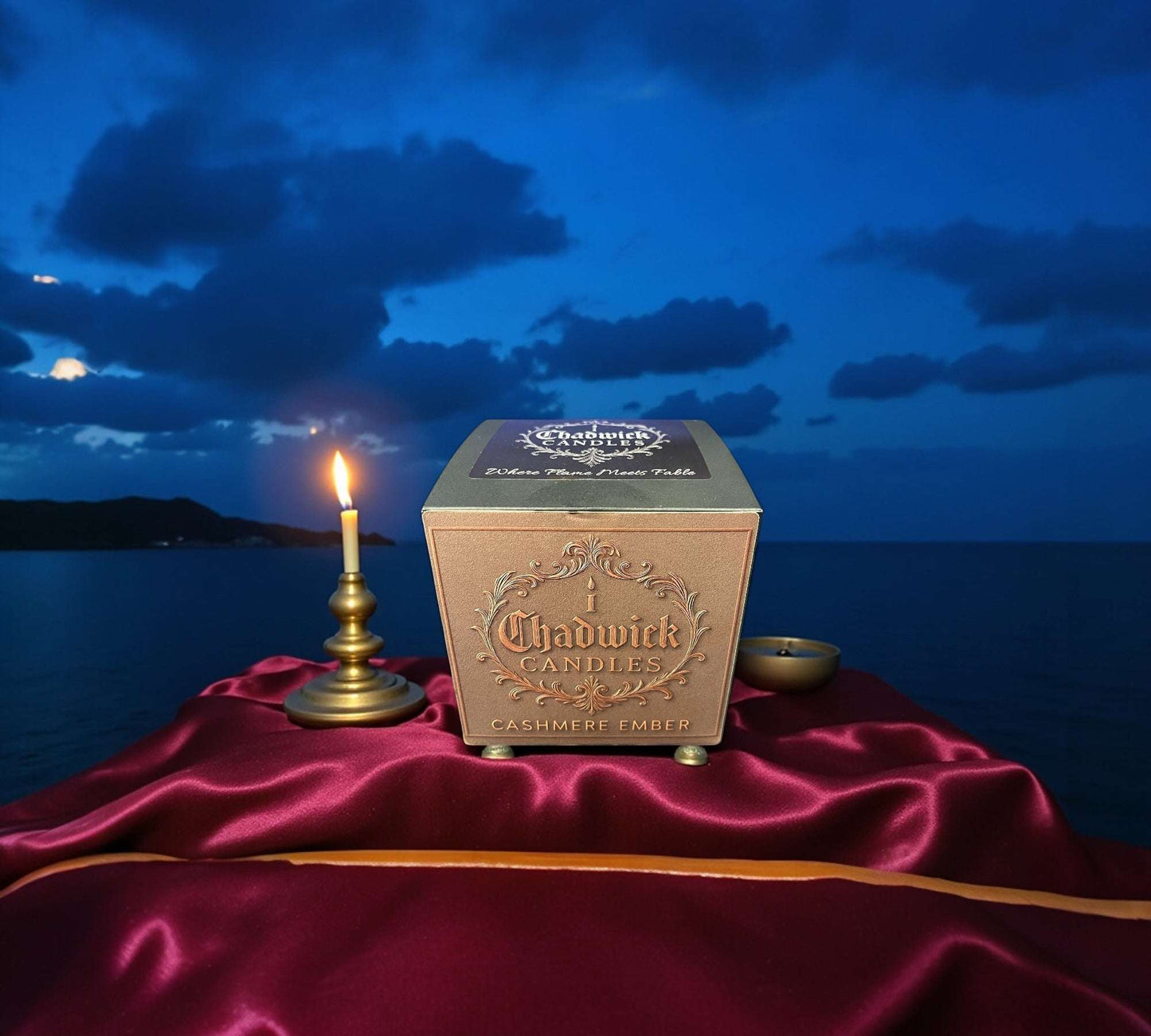 Cashmere Ember – Premium Coconut Apricot Crème Candle with Wood Wick in Pink Glass