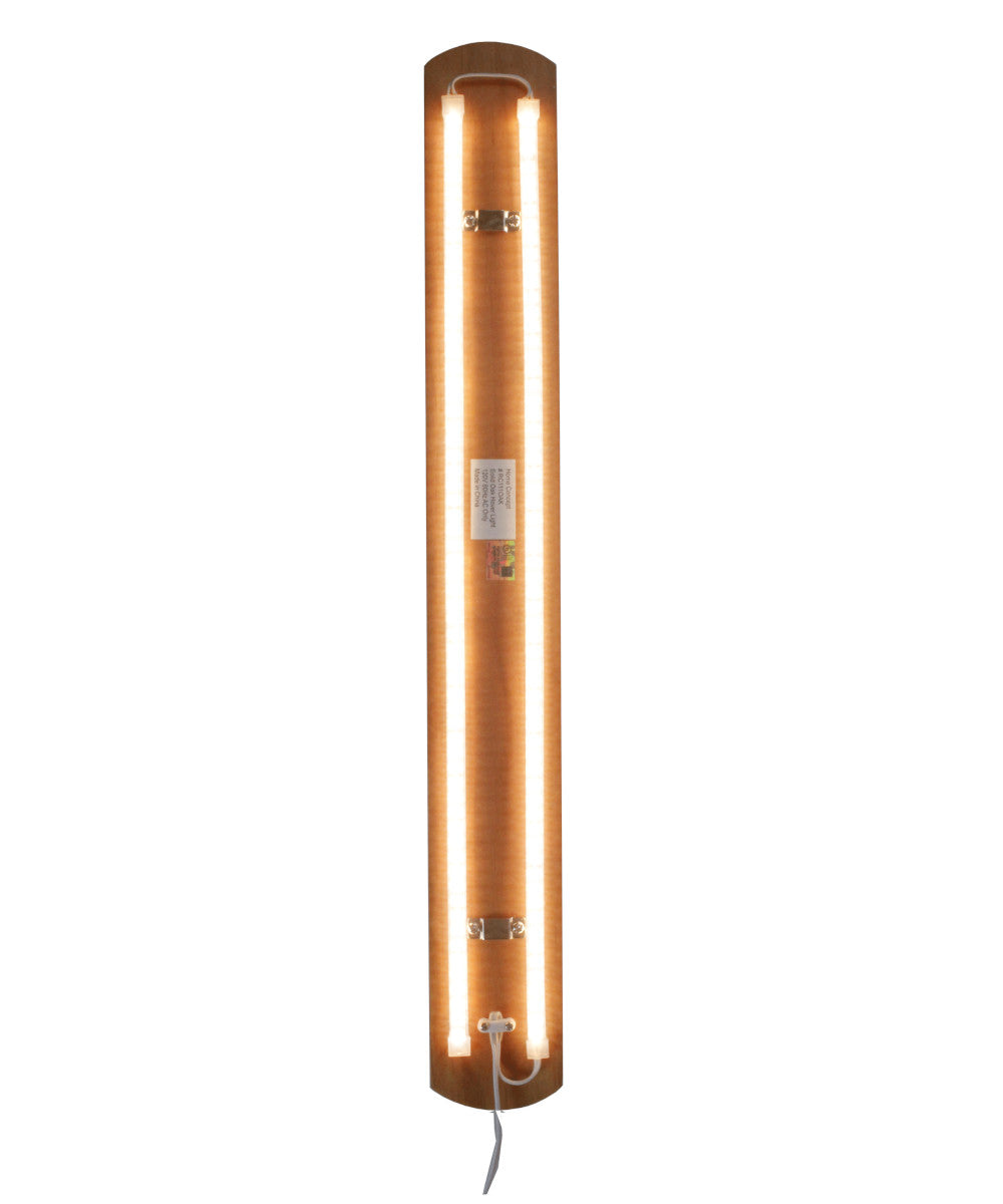3"W Solid Wood Hover Plank Corner/Wall Accent Light Plug-In