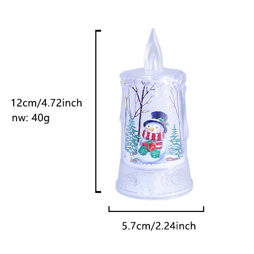 Flameless Christmas Character Candle