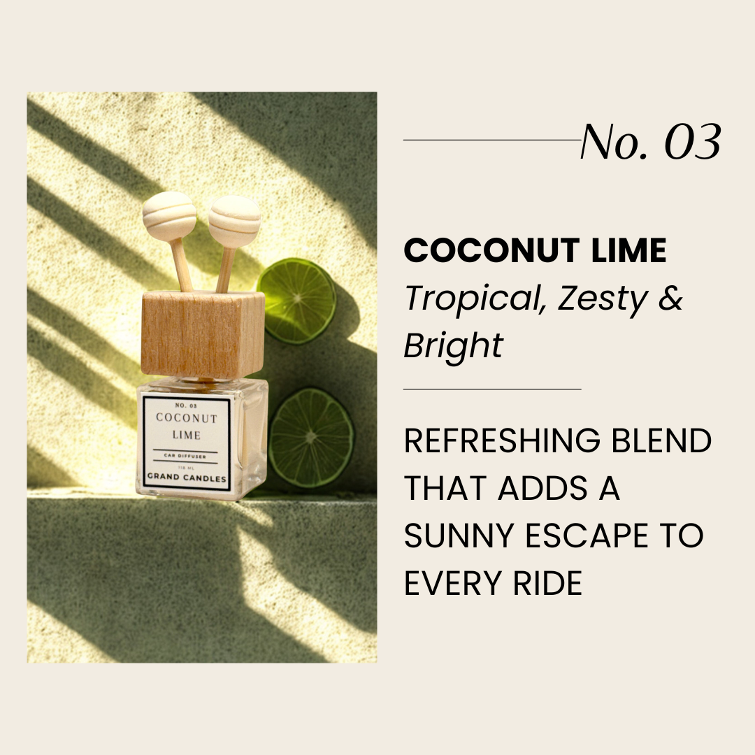 Coconut Lime Car Diffuser – Tropical, Creamy & Refreshing