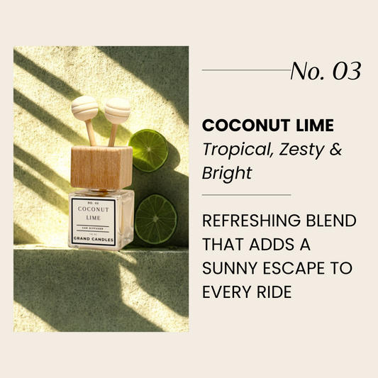 Coconut Lime Car Diffuser – Tropical, Creamy & Refreshing