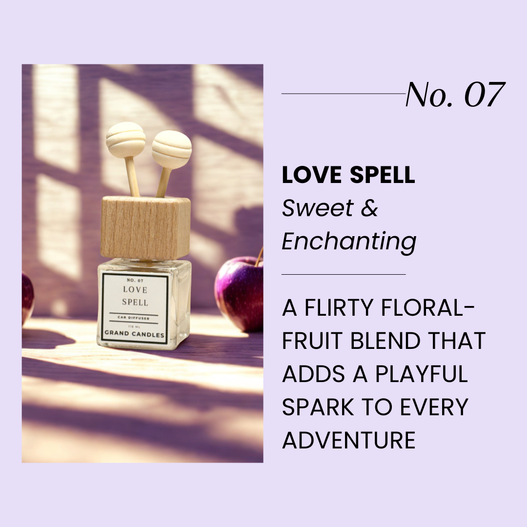Love Spell Car Diffuser - Sweet, Floral & Flirty