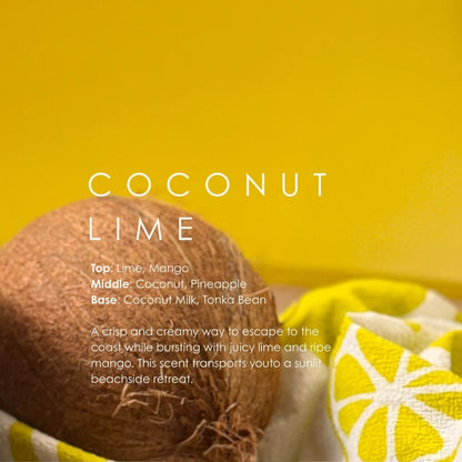 Coconut Lime Soy Candle – Tropical, Creamy & Refreshing