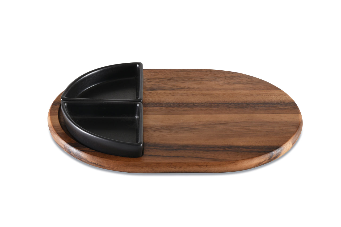 Charcuterie Board with 2 Ceramic Bowls
