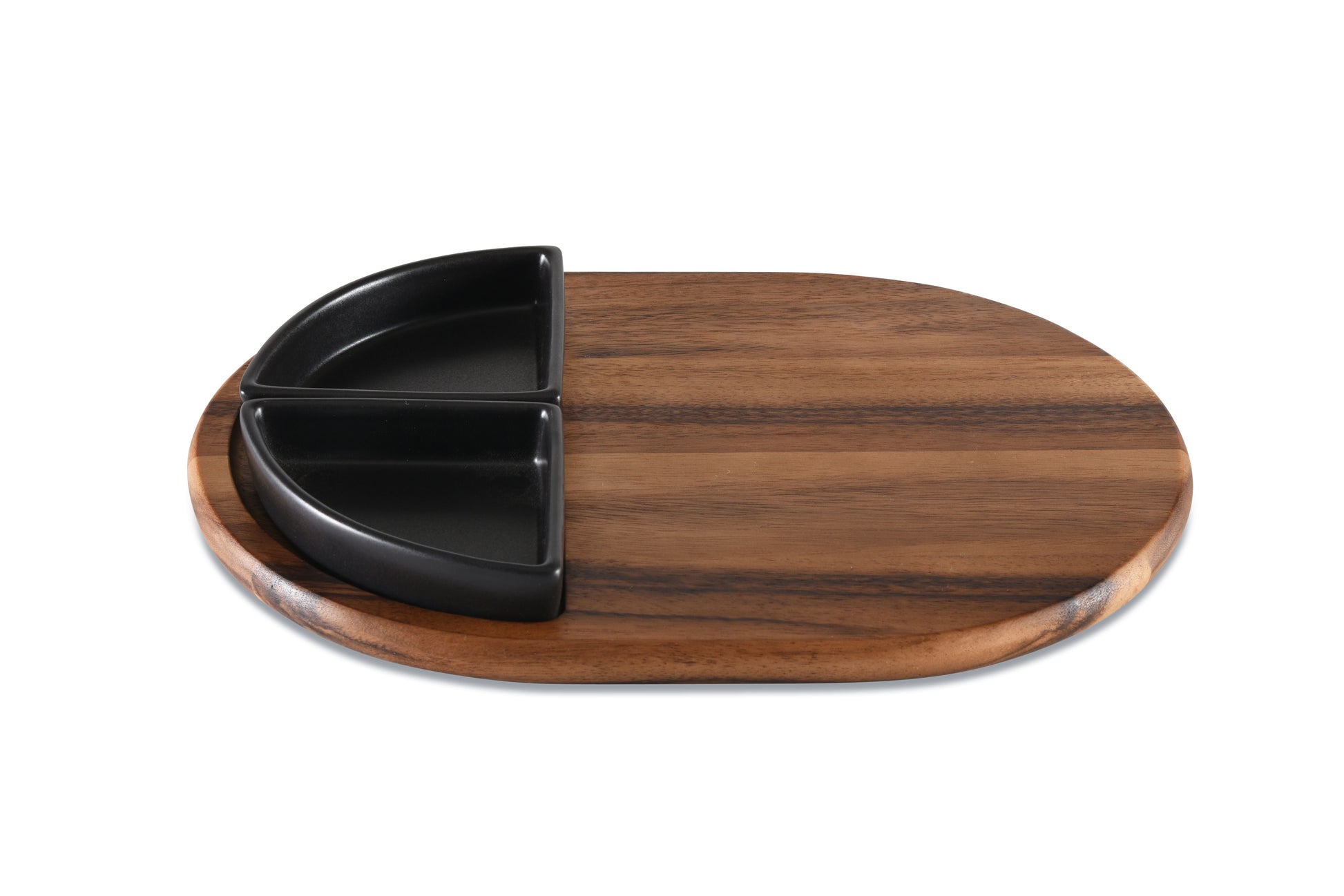Charcuterie Board with 2 Ceramic Bowls