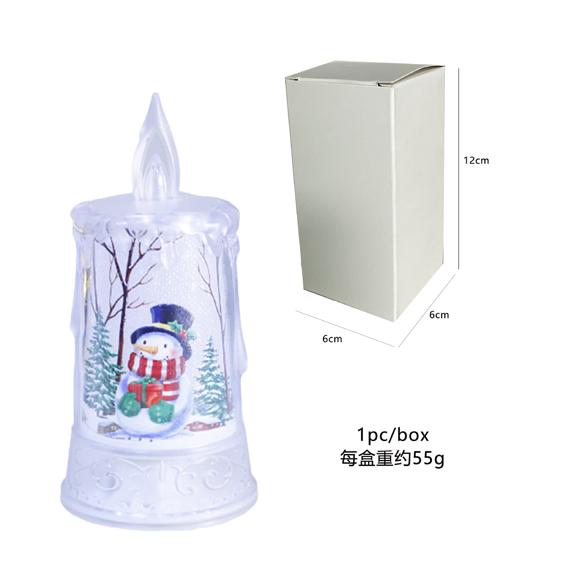 Flameless Christmas Character Candle