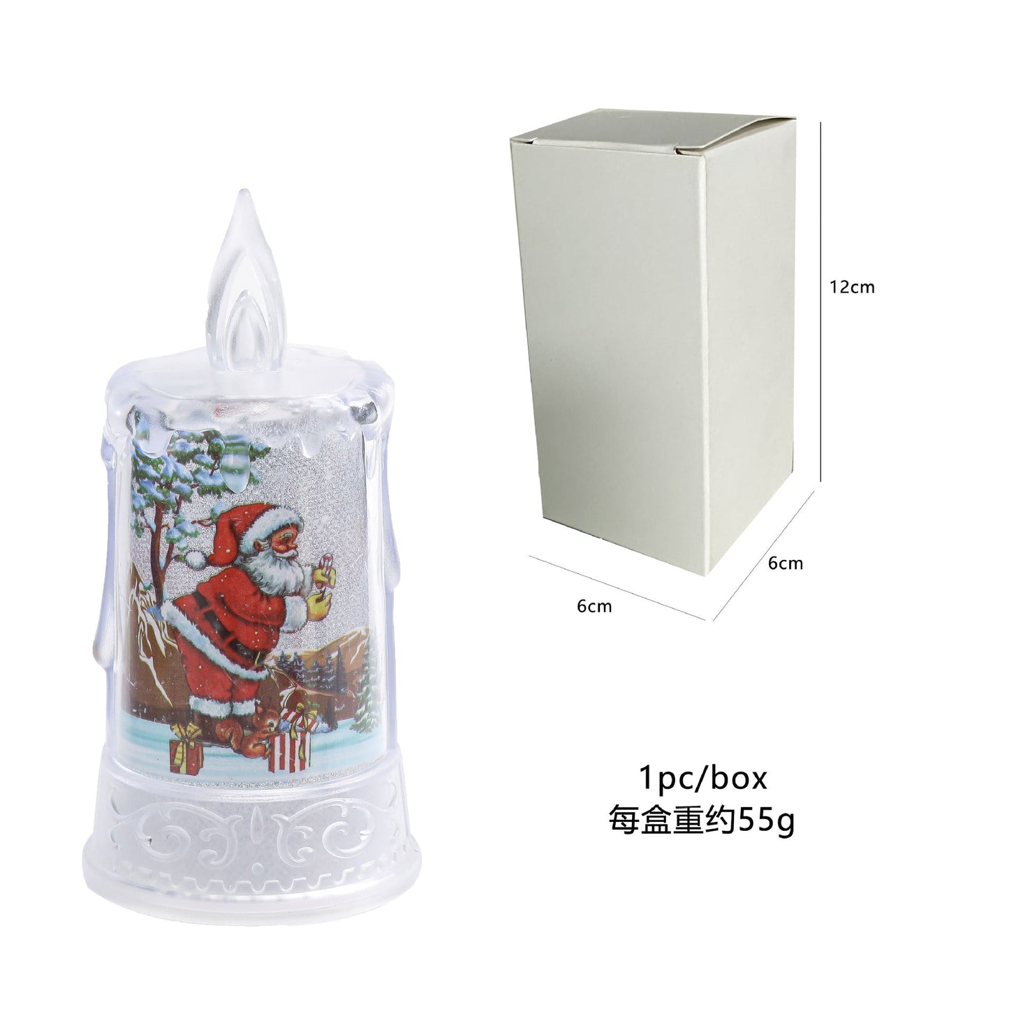 Flameless Christmas Character Candle