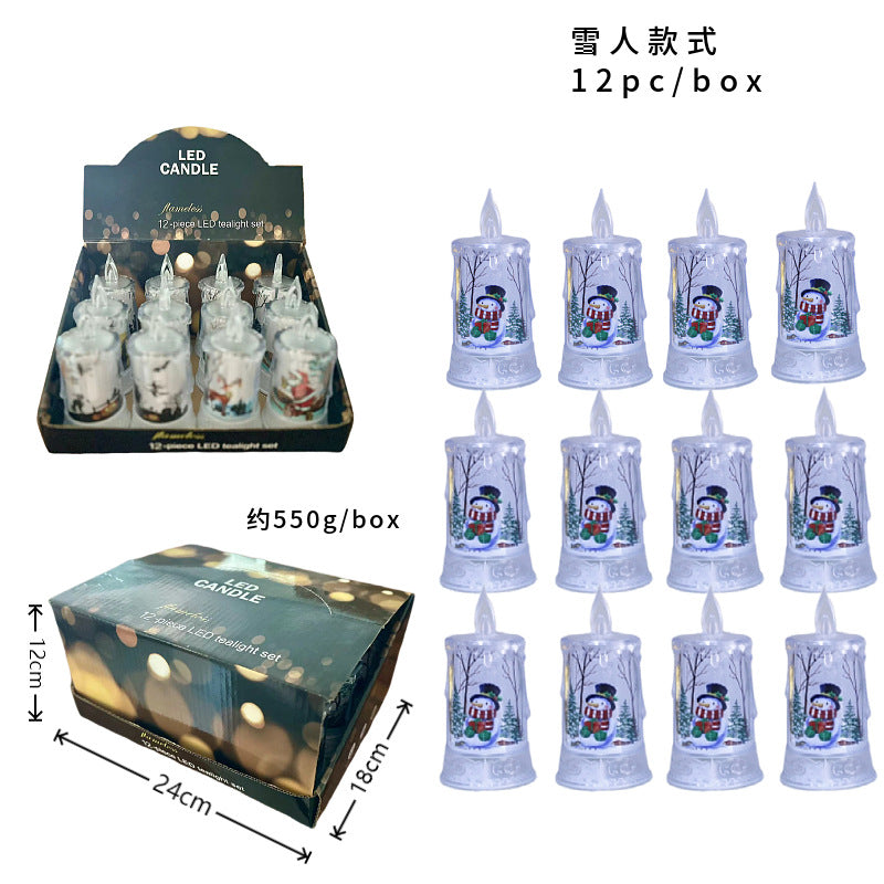 Flameless Christmas Character Candle