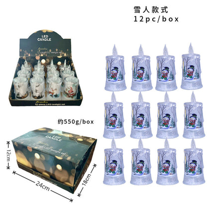 Flameless Christmas Character Candle