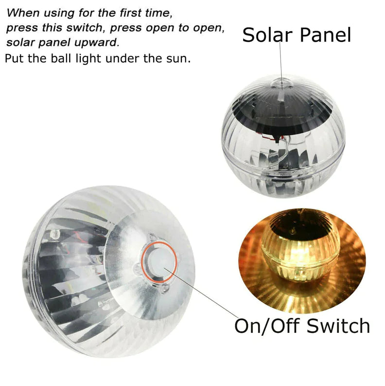 Solar LED Floating Light | RGB Pool & Garden Decor