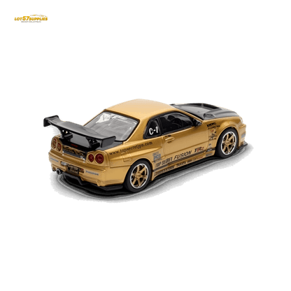 Inno64 TOP SECRET R34 GT-R - Gold 1:64