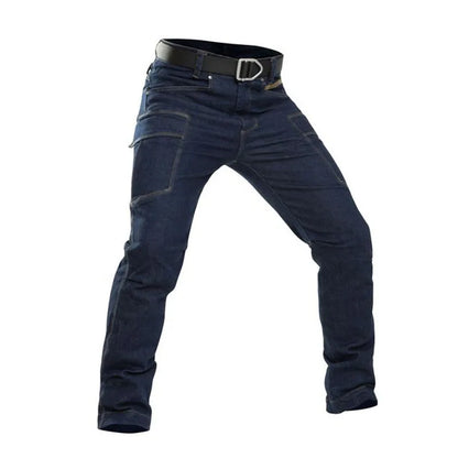 Elasticity Cargo Jeans Men - Waterproof Tactical Trousers with Multi-Pockets