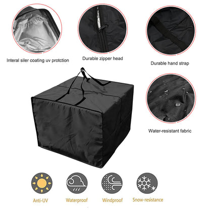 Waterproof Outdoor Cushion Storage Bag – Large Capacity