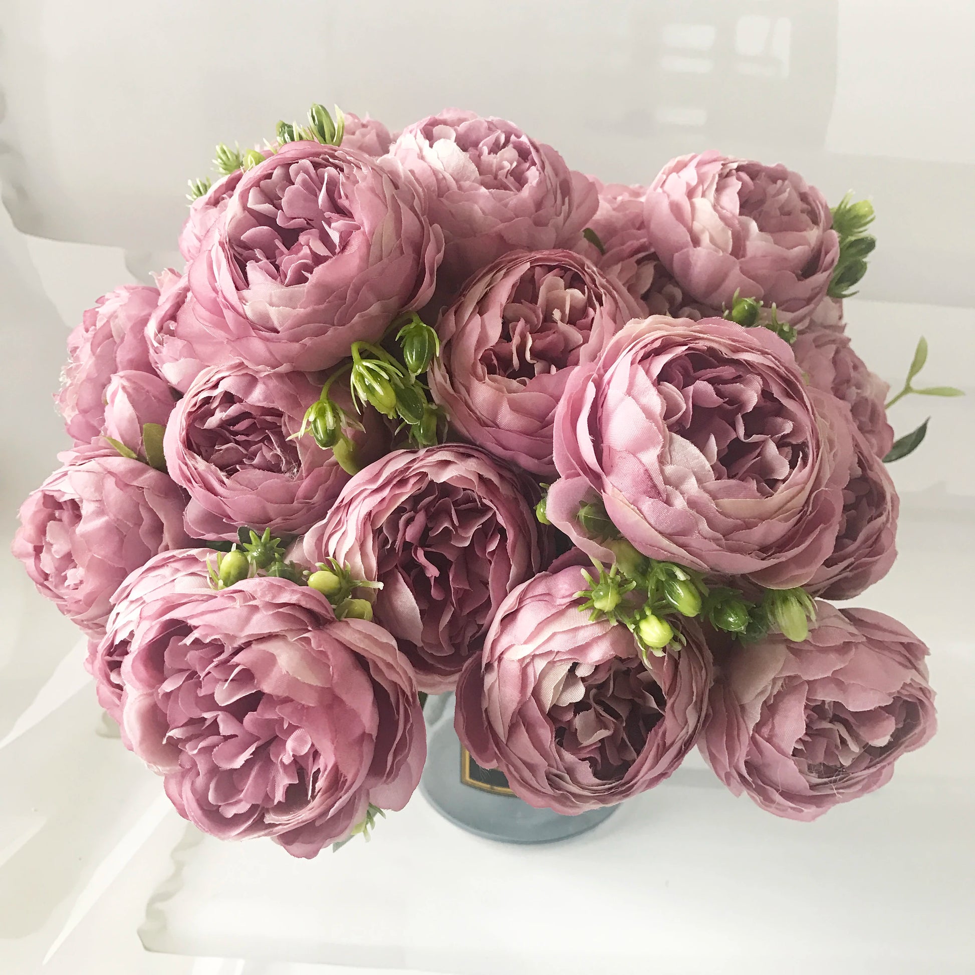 High-Quality Silk Peony & Hydrangea Bouquet for Home & Weddings