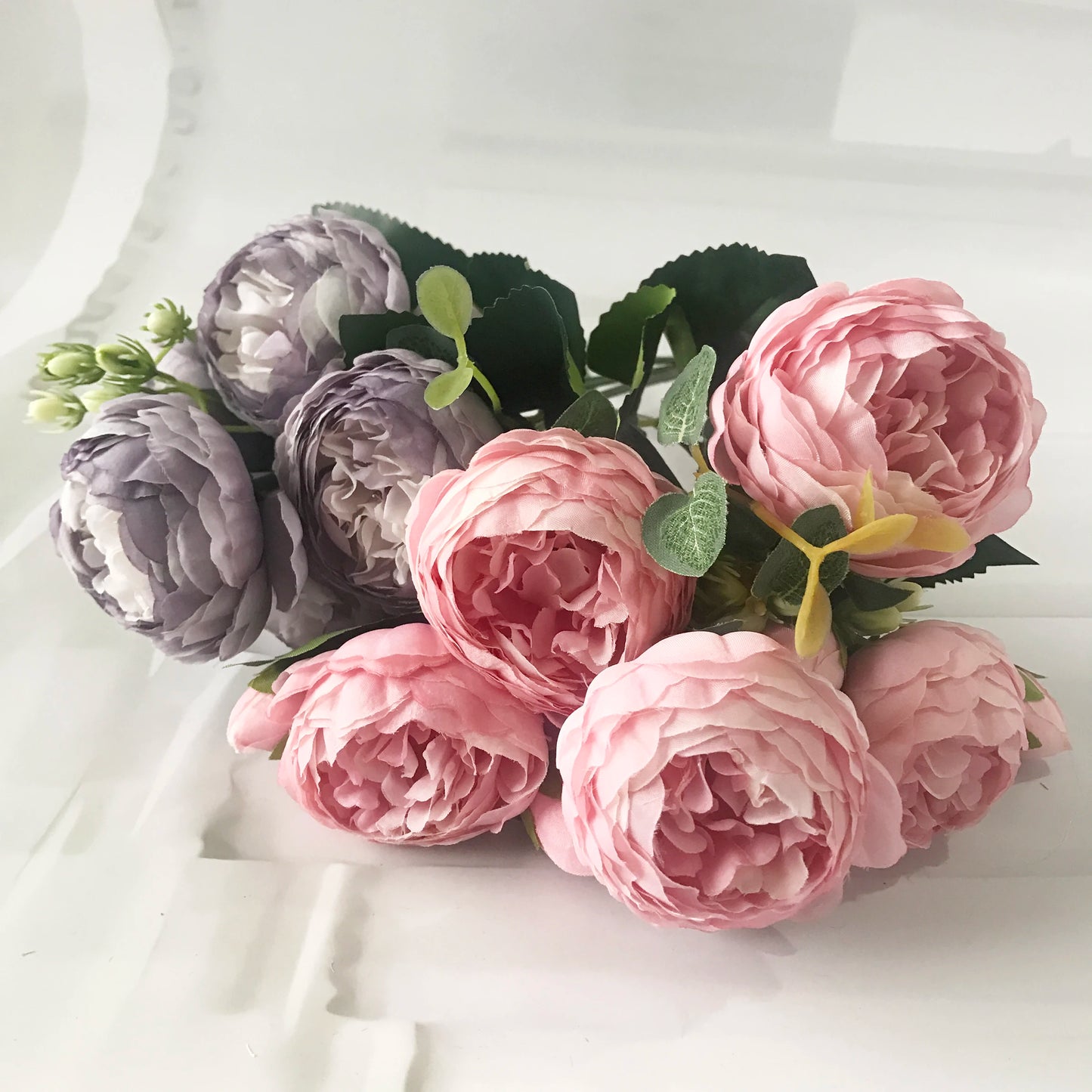 High-Quality Silk Peony & Hydrangea Bouquet for Home & Weddings