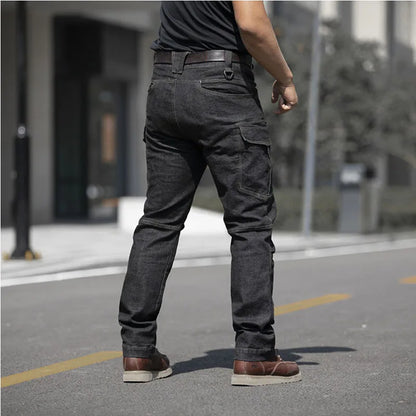 Elasticity Cargo Jeans Men - Waterproof Tactical Trousers with Multi-Pockets