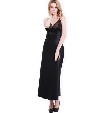 Women's Summer Long Nightgown - Sexy V-Neck Sleepwear Dress