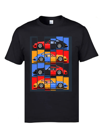 Japanese T-Shirts Car Styling Cool Men's T-Shirt - Plus Size Cotton Tee-Shirt