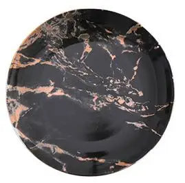 Nordic Marbled Plates | Golden Inlay Dinner & Dessert