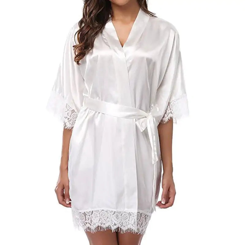 Kimono Style Silk Robe | Luxurious Lightweight Loungewear