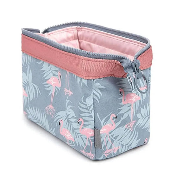 New Fashion Cosmetic Bag Women Waterproof Flamingo Makeup Bags