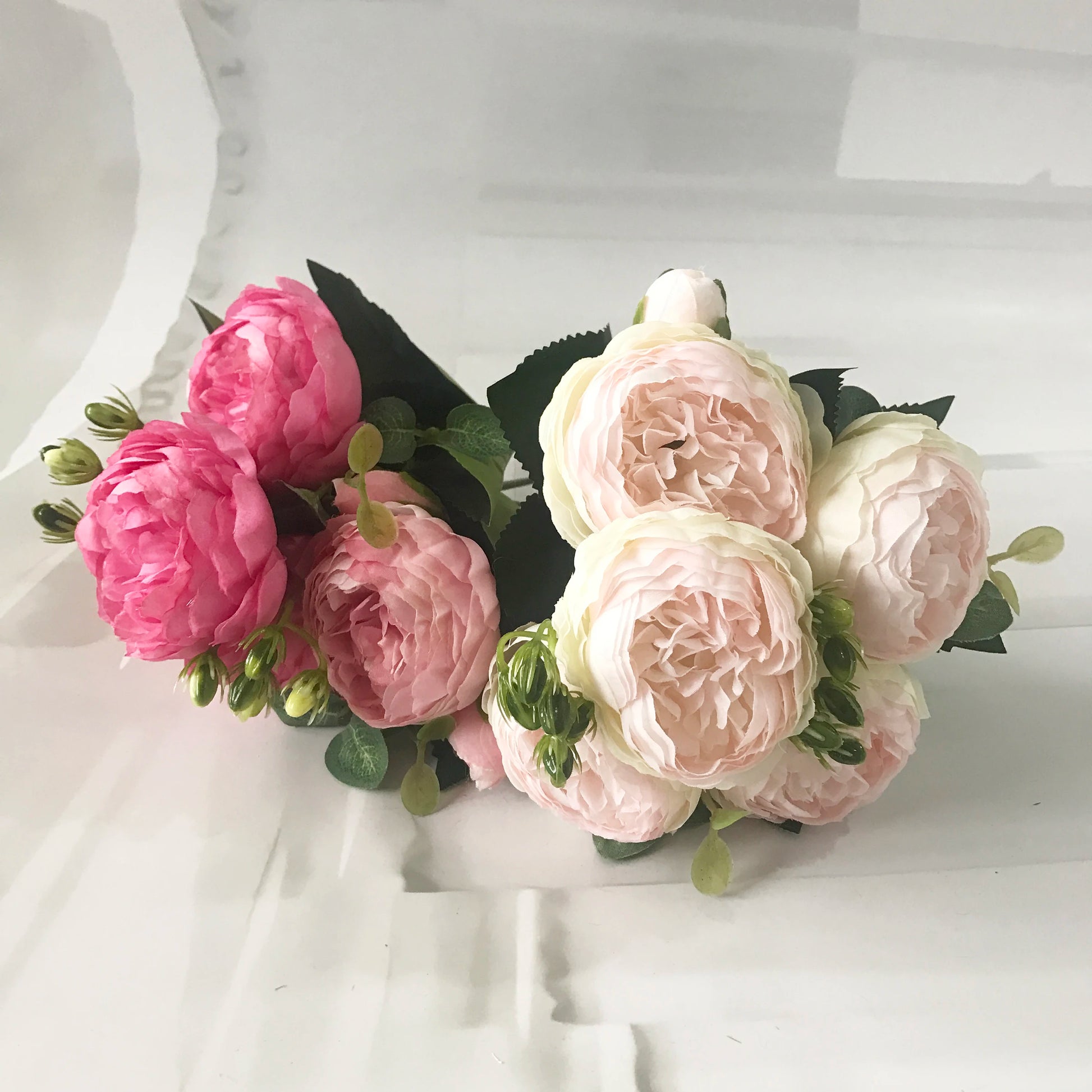 High-Quality Silk Peony & Hydrangea Bouquet for Home & Weddings