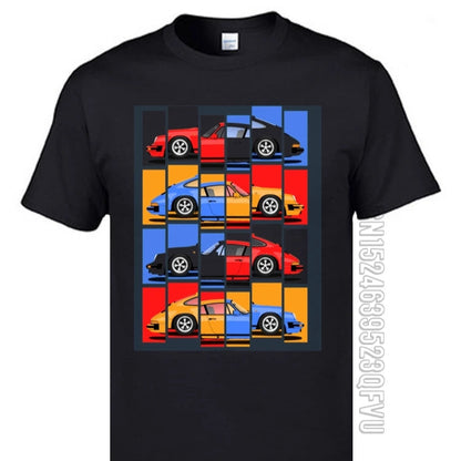 Japanese T-Shirts Car Styling Cool Men's T-Shirt - Plus Size Cotton Tee-Shirt