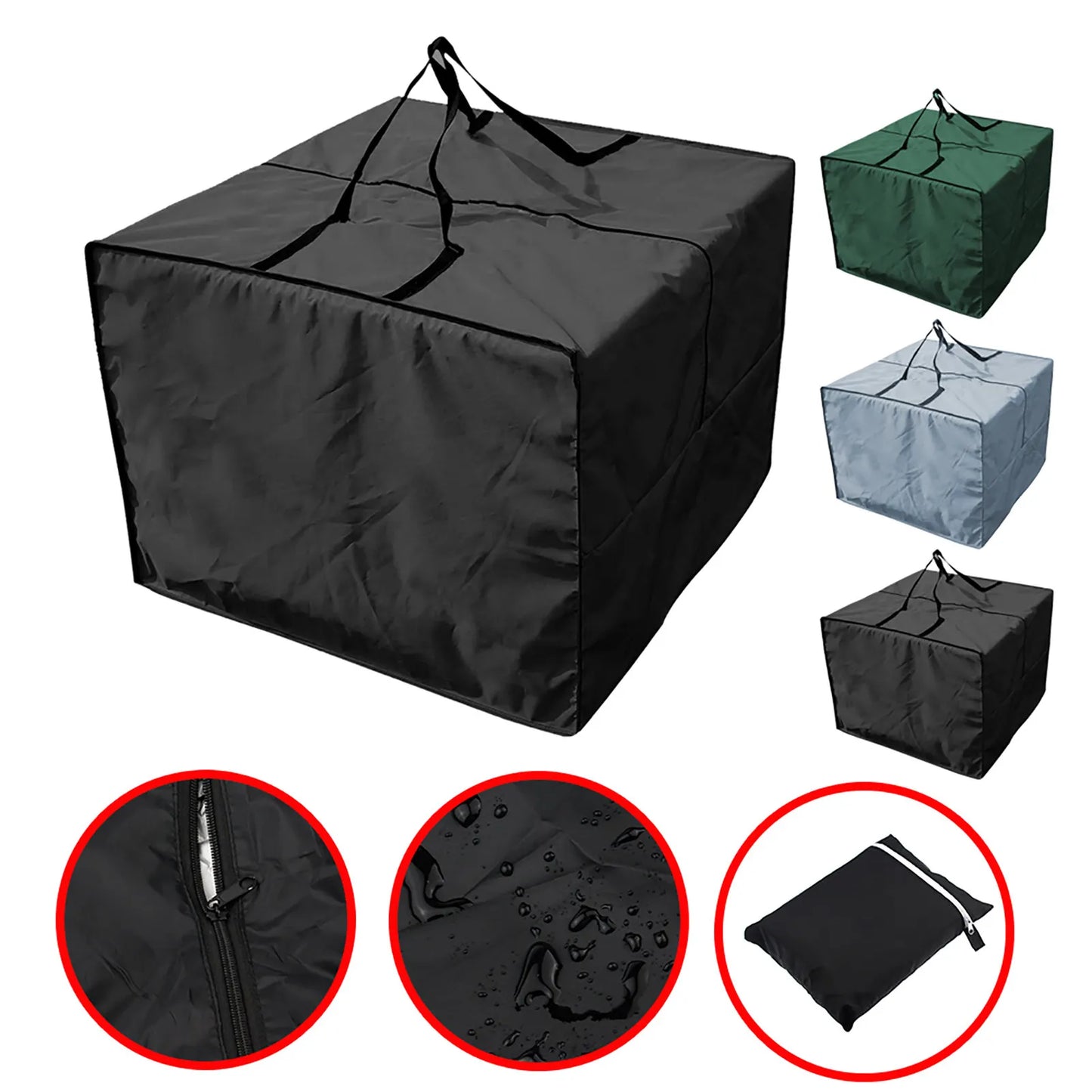 Waterproof Outdoor Cushion Storage Bag – Large Capacity