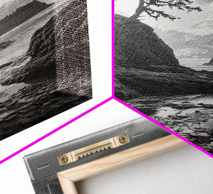 Seastack View, Dramatic Cliff, Ocean Rock Formations, Living Room Wall Art